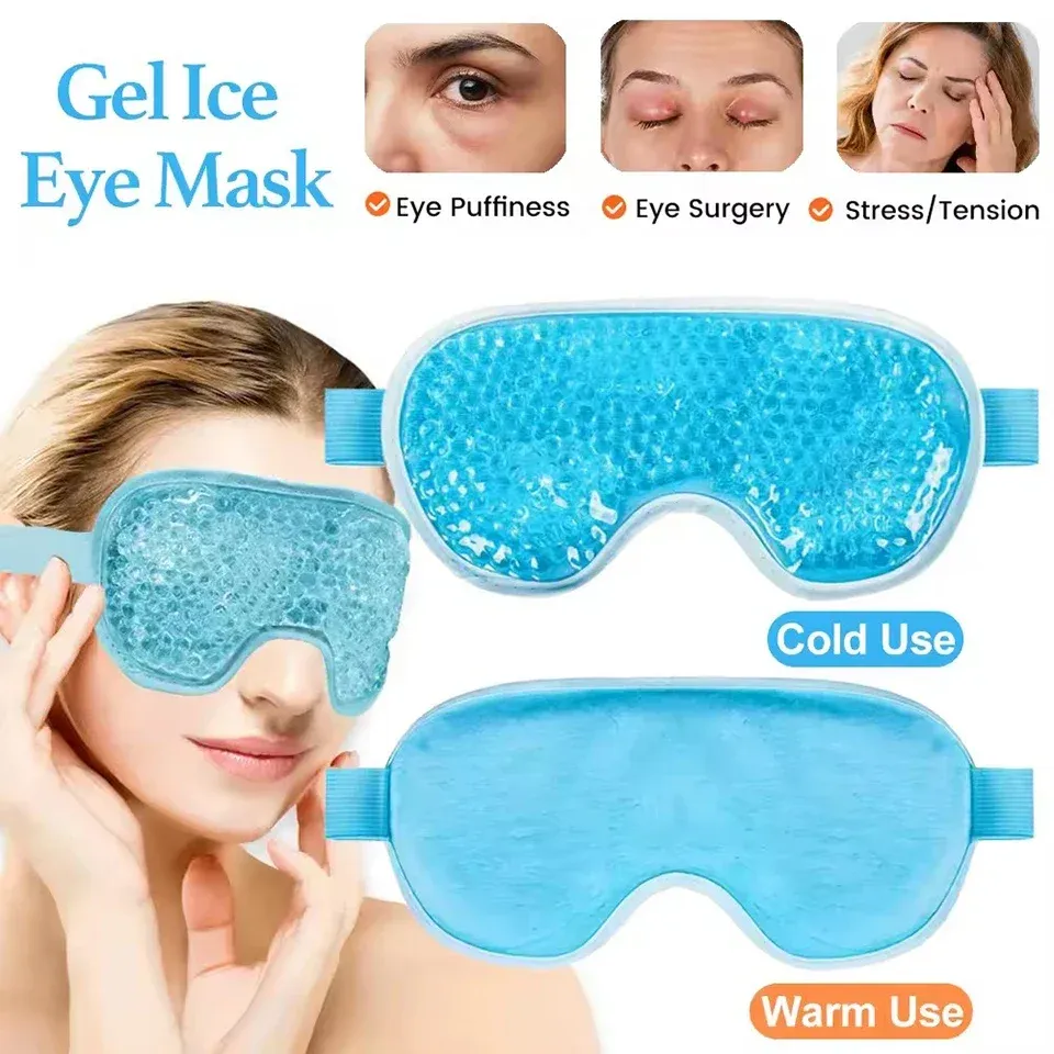 Masque oculaire à compresse froide réutilisable