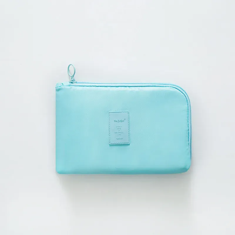 Sac de rangement pour câbles de voyage, trousse de maquillage étanche, étui pour appareils mobiles, organisateur de câbles de données et accessoires numériques 9