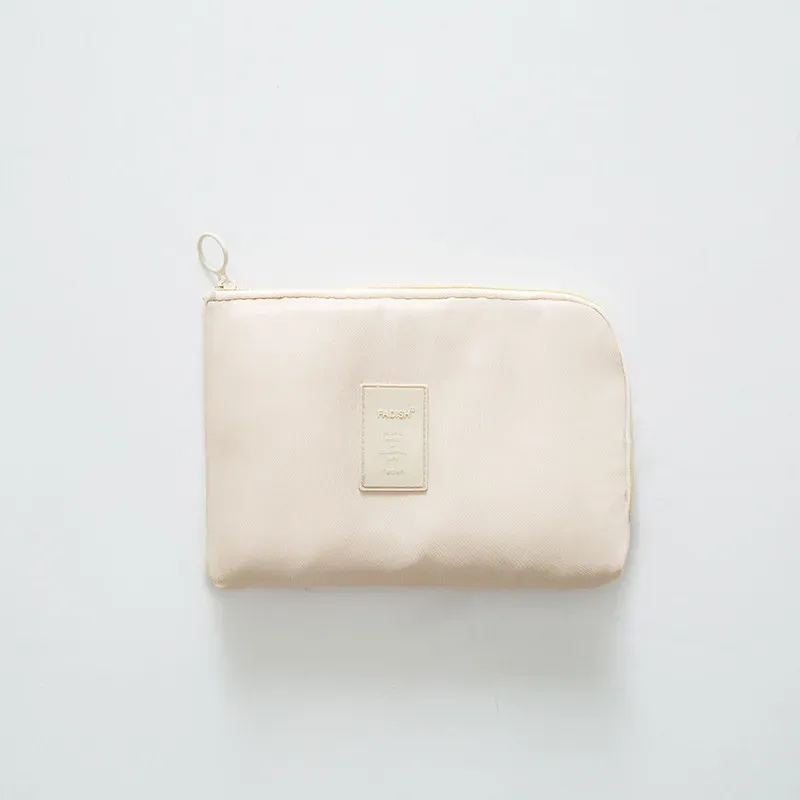 Sac de rangement pour câbles de voyage, trousse de maquillage étanche, étui pour appareils mobiles, organisateur de câbles de données et accessoires numériques 8