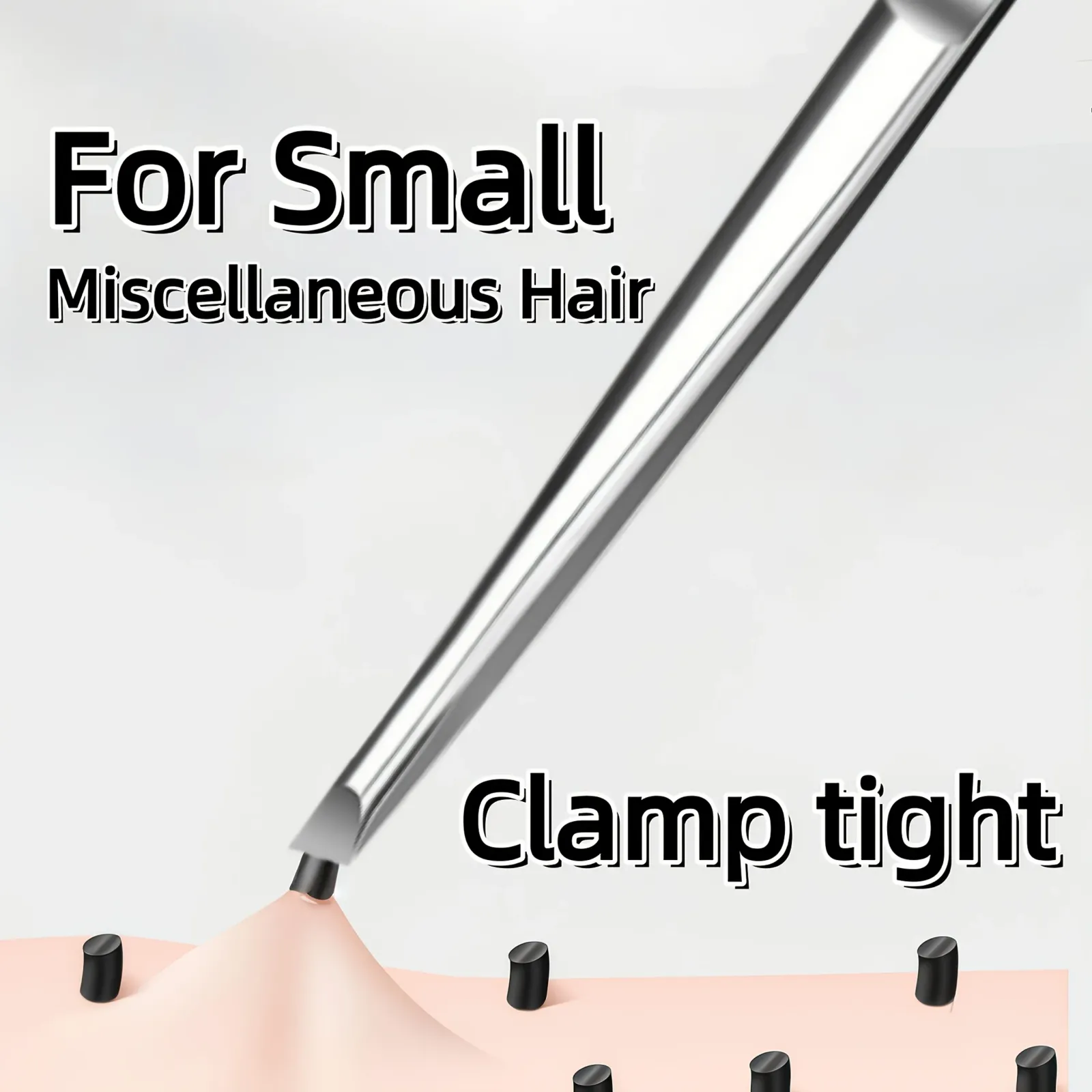 Pincettes à sourcils et à cils en acier inoxydable
