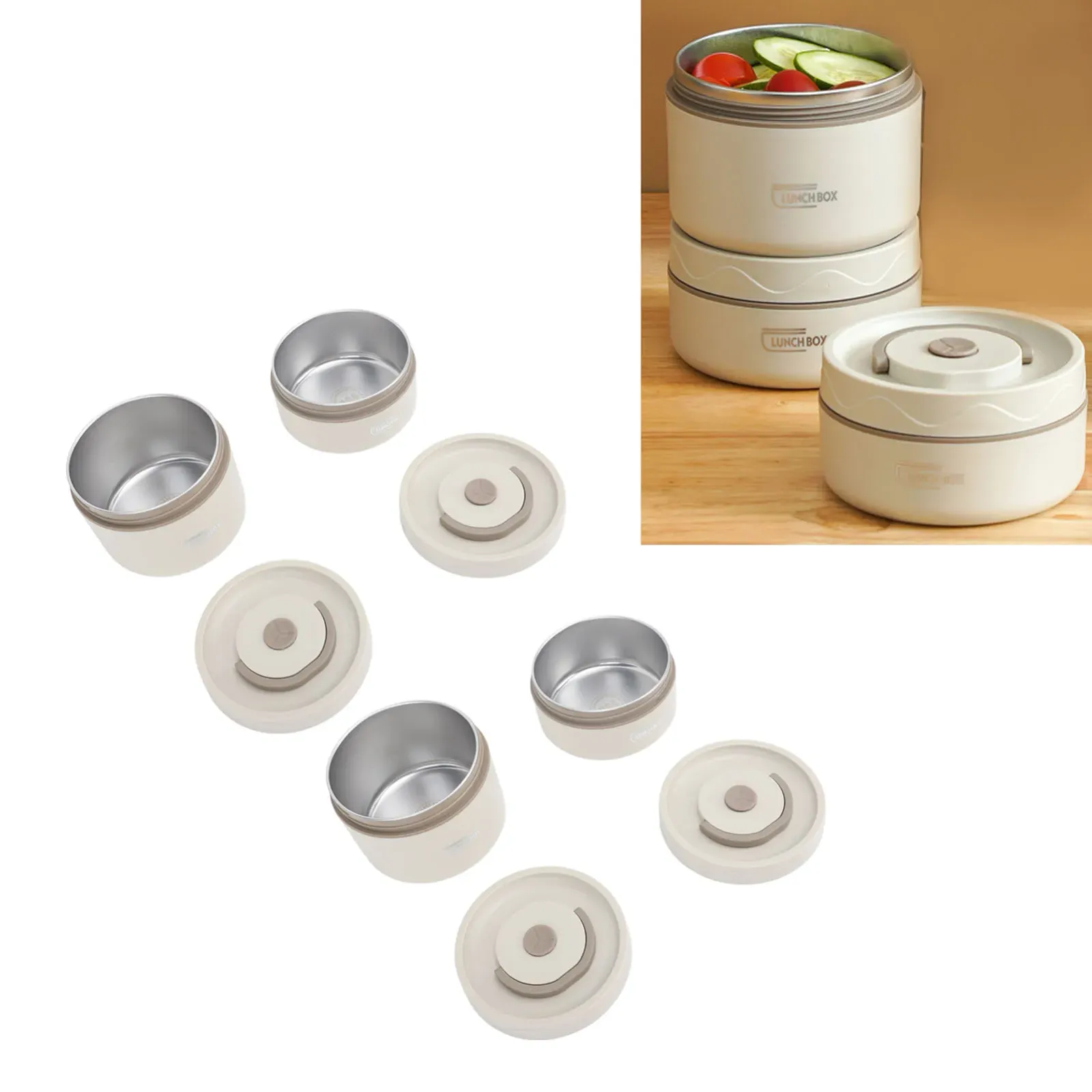 Design compact et portable de la boîte à déjeuner