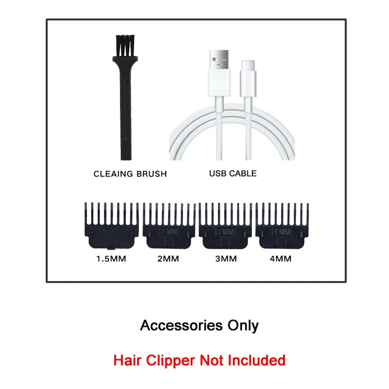 Tondeuse à cheveux vintage portable T9 - Tondeuse de barbier sans fil à charge rapide USB pour la coupe de cheveux et la taille de barbe 15