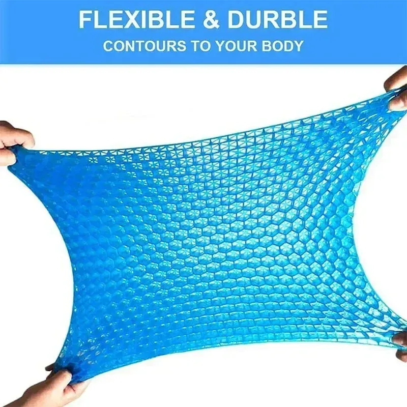 Coussin de siège rafraîchissant en gel nid d'abeille, respirant et épais, pour voiture, bureau et maison – 1 pièce 2