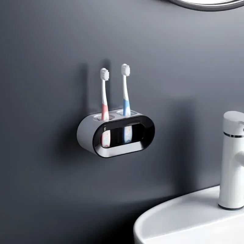 Support mural sans perçage pour brosses à dents et dentifrice, 1 pièce 10