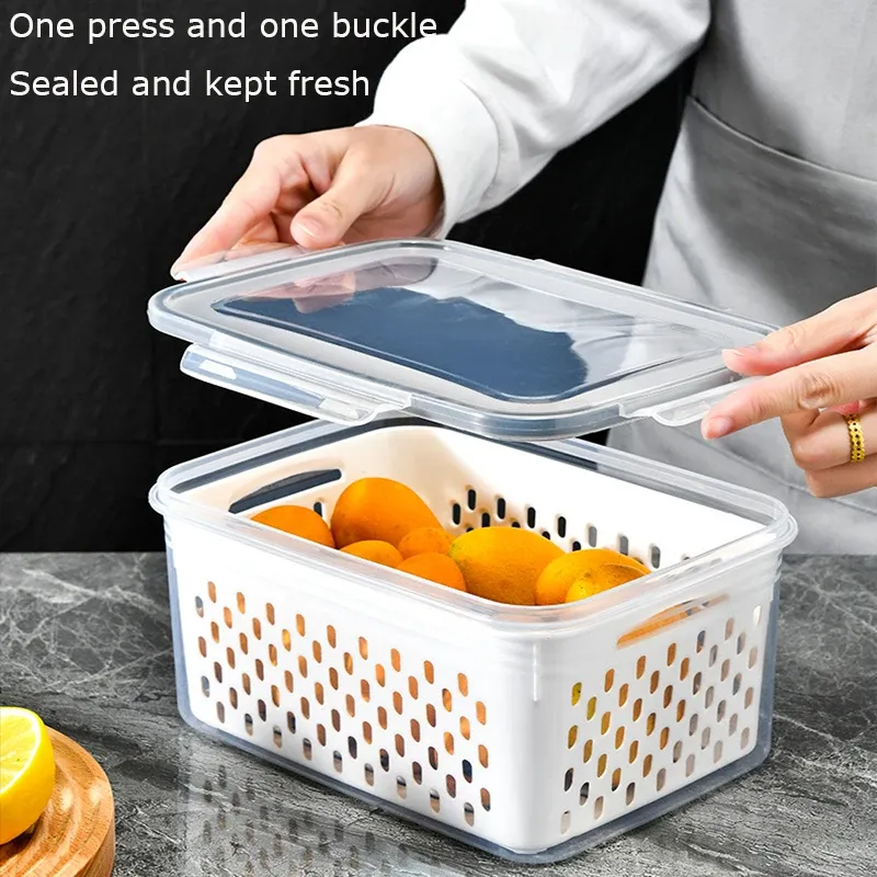 Boîtes de rangement transparentes avec couvercles hermétiques