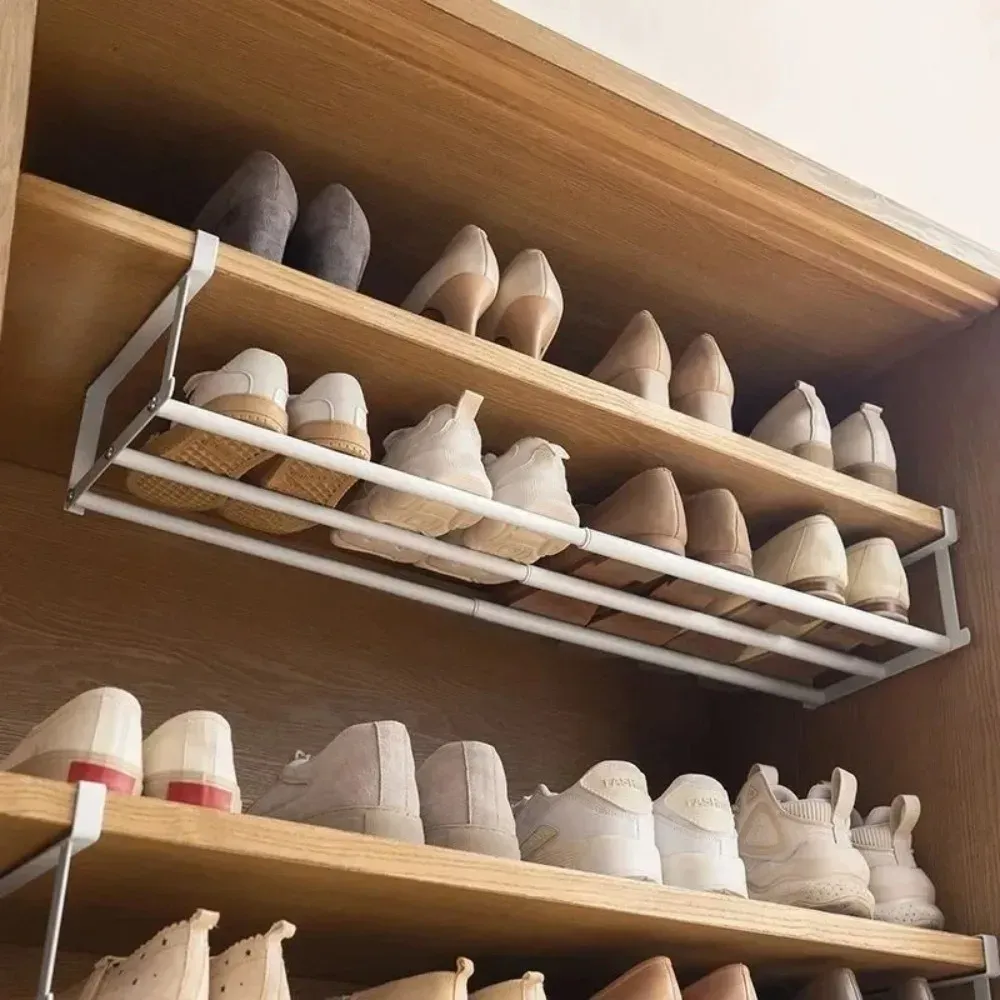 Étagère à chaussures réglable vue de face
