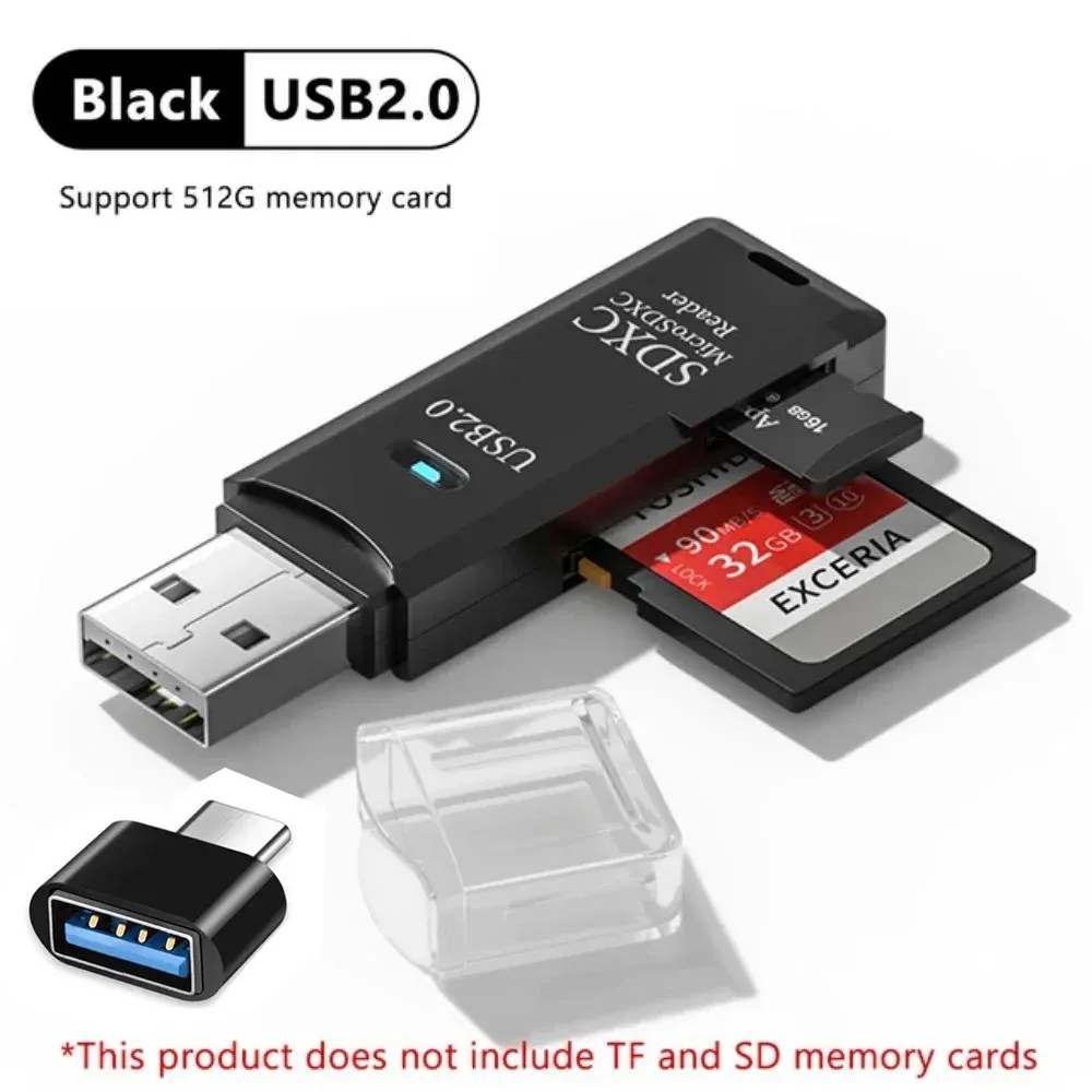 Lecteur de carte USB 3.0 multifonction 2 en 1 pour cartes MiniSD et TF, adaptateur pour ordinateurs portables 11