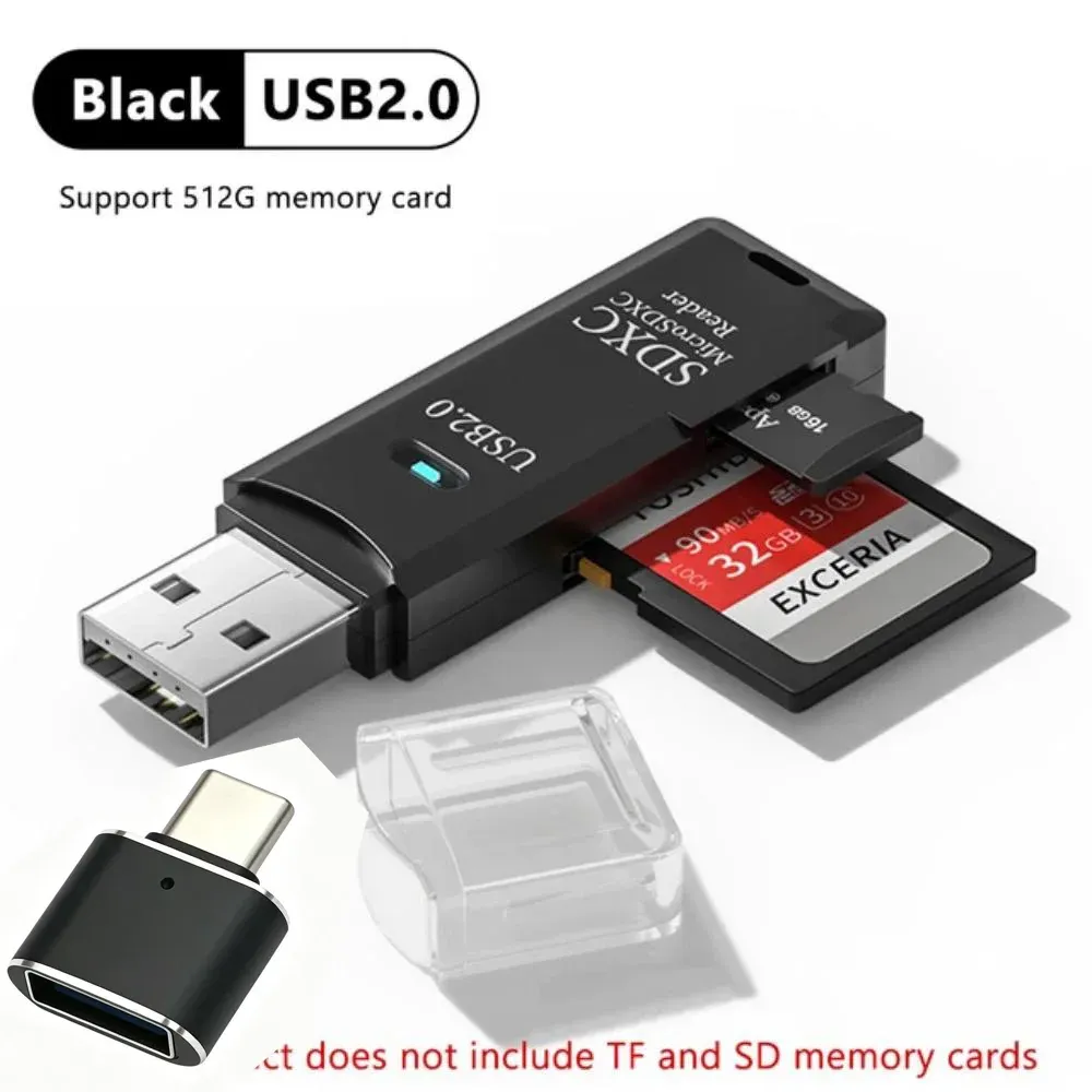 Lecteur de carte USB 3.0 multifonction 2 en 1 pour cartes MiniSD et TF, adaptateur pour ordinateurs portables 25