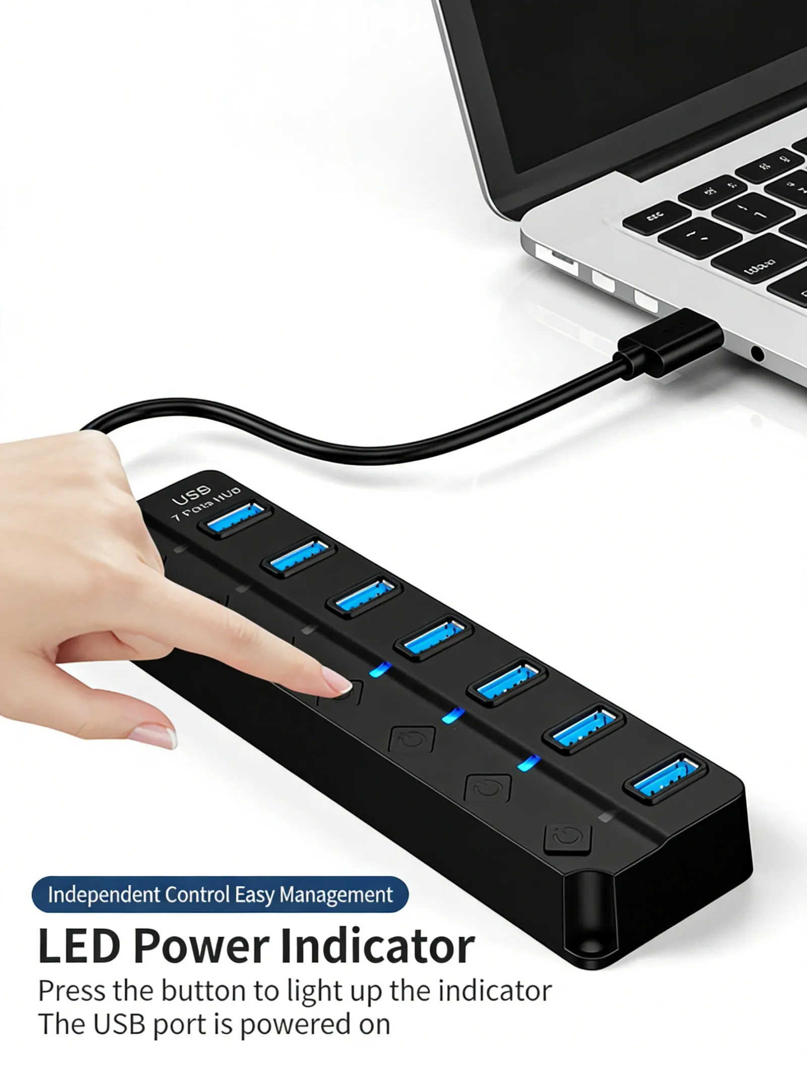 Hub USB utilisé avec des périphériques de bureau
