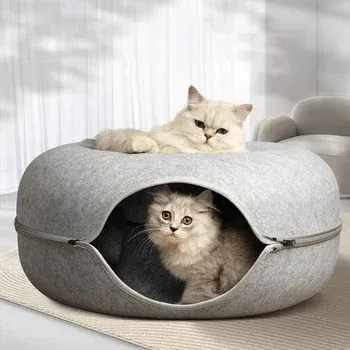 Lit donut en feutre, zone de repos