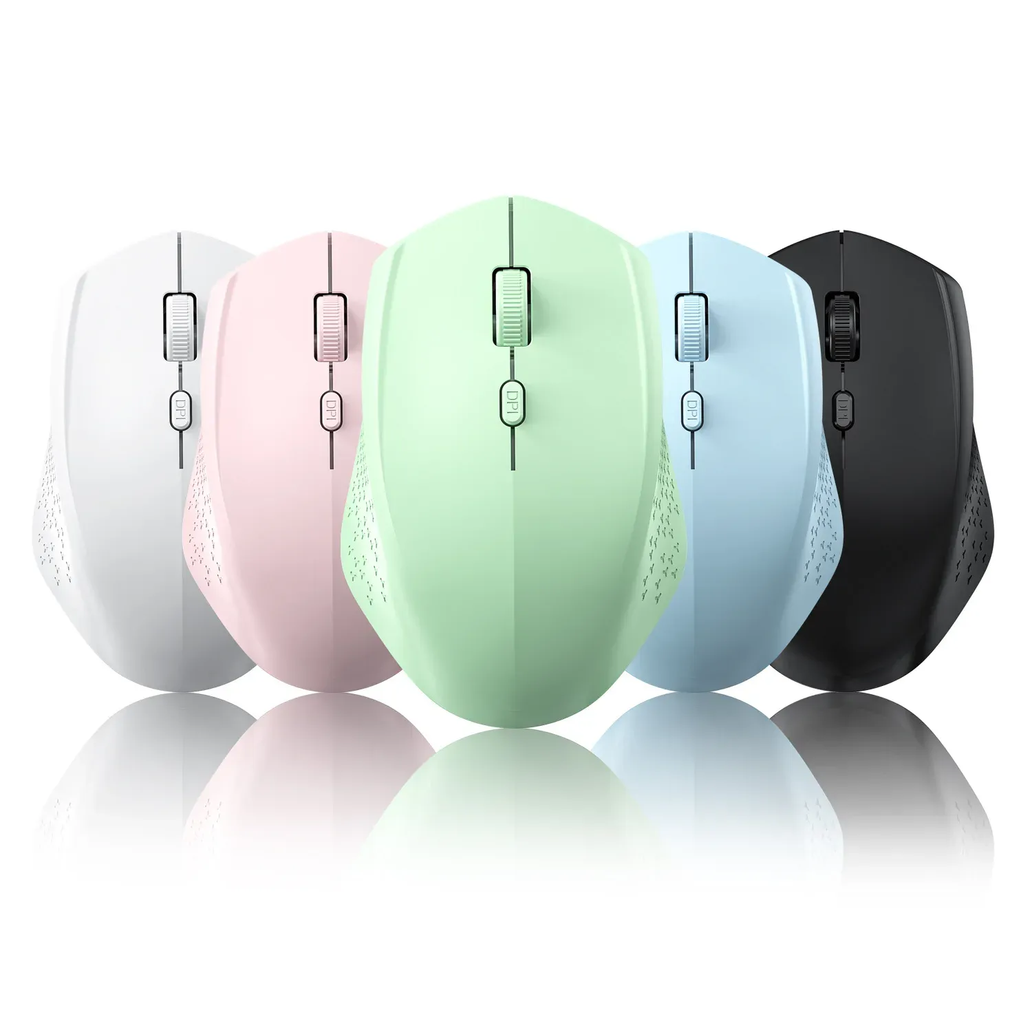 Souris ergonomique sans fil Bluetooth 5.2 et USB 2,4 GHz, 1600 DPI, rechargeable, compatible MacBook, tablette et ordinateur portable 6