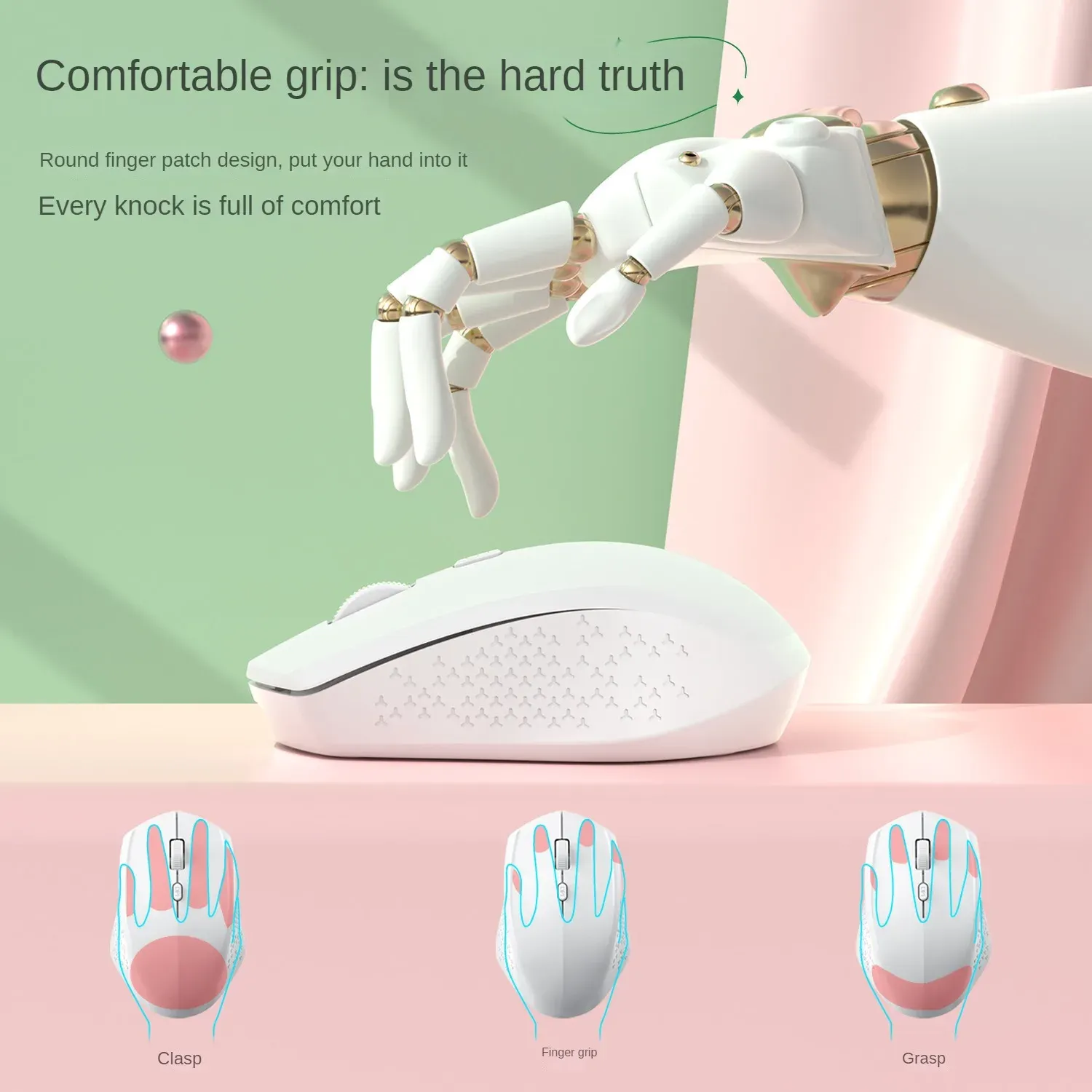 Souris ergonomique sous différents angles