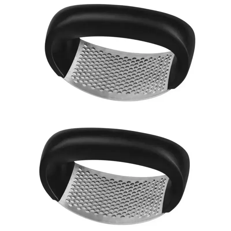 Presse-ail en acier inoxydable lavable, pince à ail épaisse, broyeur d'ail domestique, mortier à ail, ustensile de cuisine (lot de 1 à 6 pièces) 12