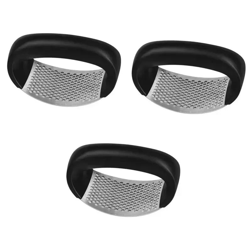 Presse-ail en acier inoxydable lavable, pince à ail épaisse, broyeur d'ail domestique, mortier à ail, ustensile de cuisine (lot de 1 à 6 pièces) 9