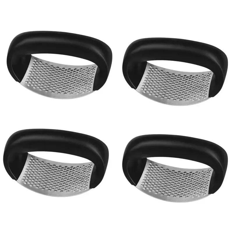 Presse-ail en acier inoxydable lavable, pince à ail épaisse, broyeur d'ail domestique, mortier à ail, ustensile de cuisine (lot de 1 à 6 pièces) 10