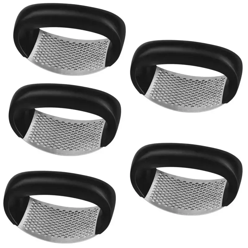 Presse-ail en acier inoxydable lavable, pince à ail épaisse, broyeur d'ail domestique, mortier à ail, ustensile de cuisine (lot de 1 à 6 pièces) 7