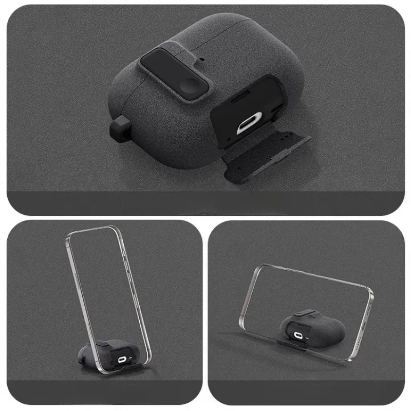 Étui magnétique à verrouillage automatique pour AirPods Pro 3 avec crochet 3