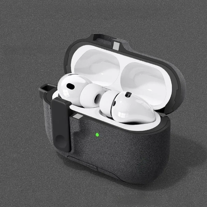 Étui magnétique à verrouillage automatique pour AirPods Pro 3 avec crochet 4