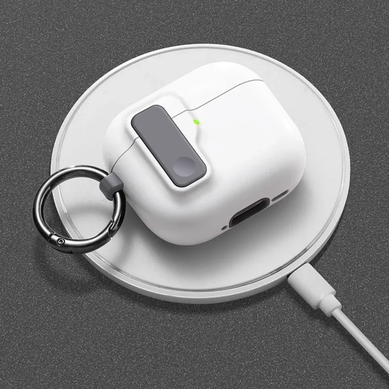 Étui magnétique à verrouillage automatique pour AirPods Pro 3 avec crochet 5