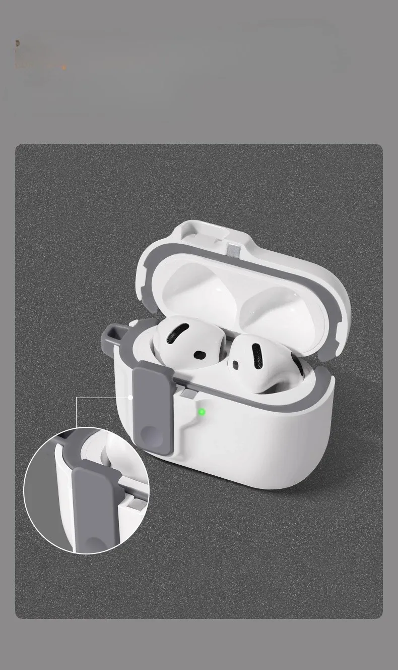 Étui magnétique AirPods Pro 3 détails de finition