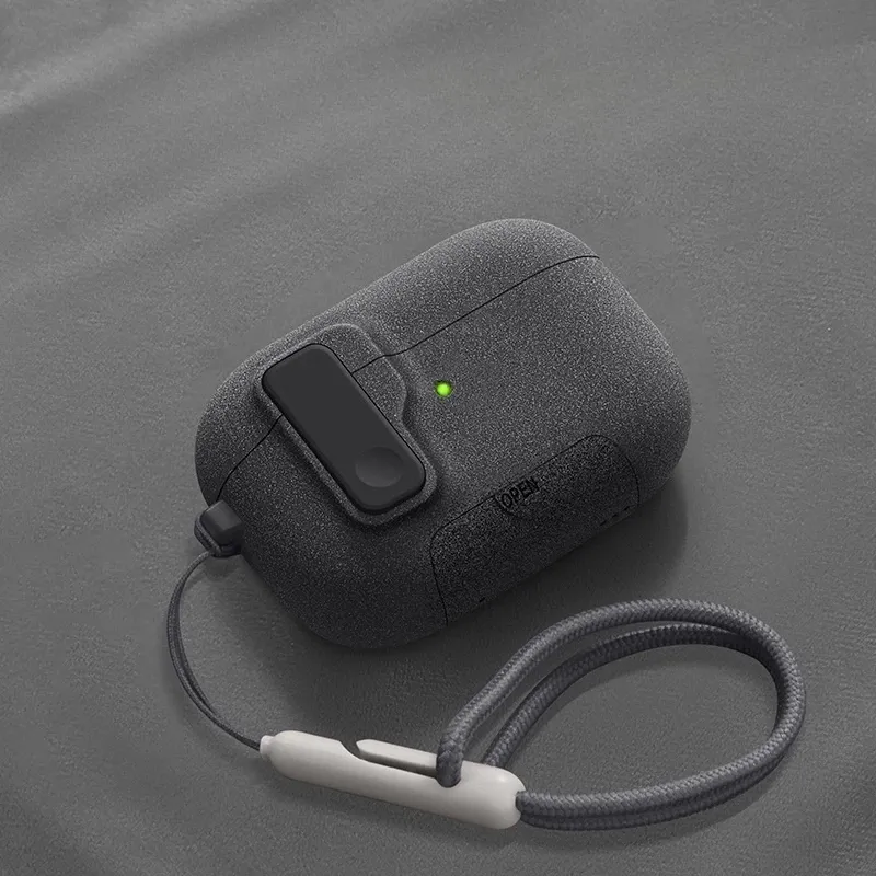 Étui magnétique à verrouillage automatique pour AirPods Pro 3 avec crochet 12