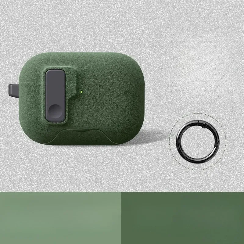 Étui magnétique à verrouillage automatique pour AirPods Pro 3 avec crochet 6