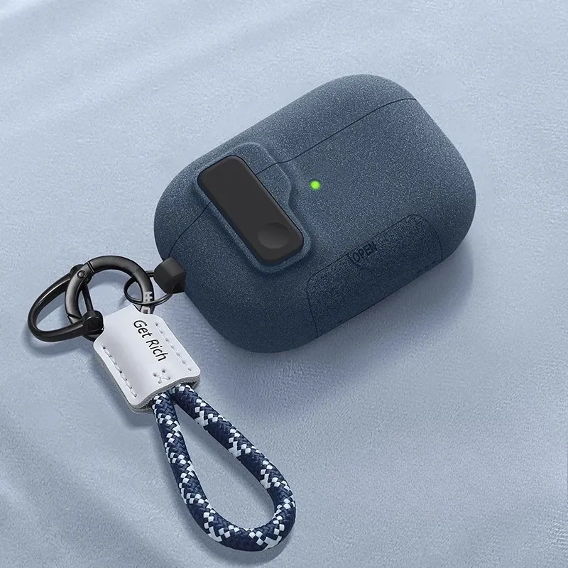 Étui magnétique à verrouillage automatique pour AirPods Pro 3 avec crochet 15