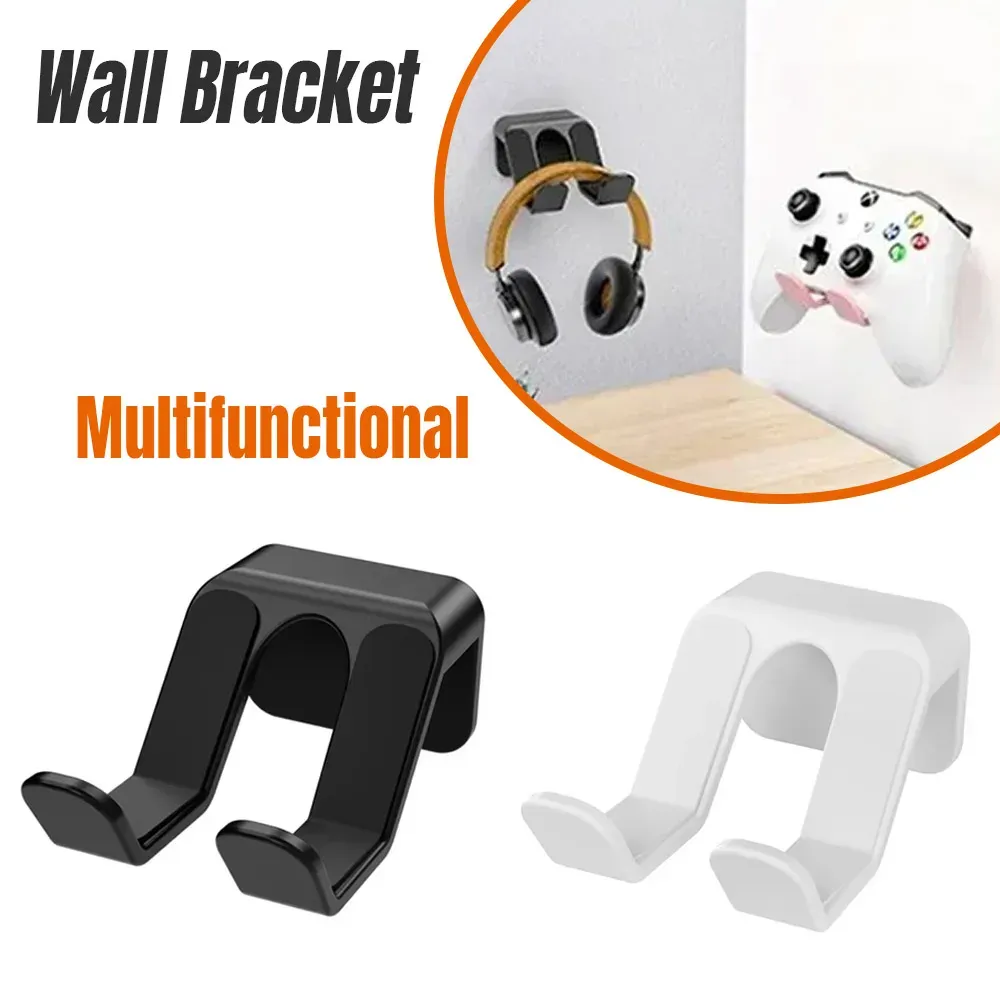Support mural multifonction pour manettes de jeu, sans perçage, installation facile et format compact, compatible Nintendo Switch, Sony Xbox