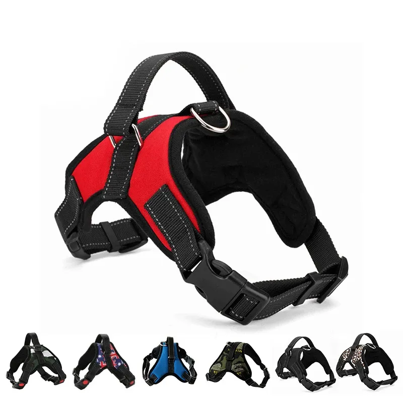 Harnais pour chien en nylon à dégagement rapide, respirant et réglable, idéal pour l'extérieur - Image 1