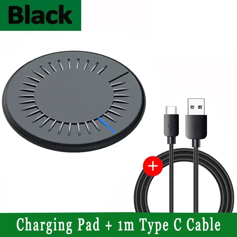 Chargeur sans fil rapide 100 W compatible iPhone (X à 15, Pro Max), Samsung Galaxy S23 et Xiaomi 7