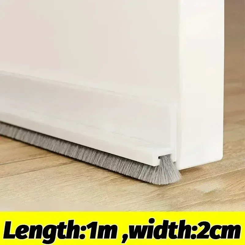Butée de porte avec joint à brosse : réduction du bruit, anti-courant d'air, anti-insectes et anti-poussière 10