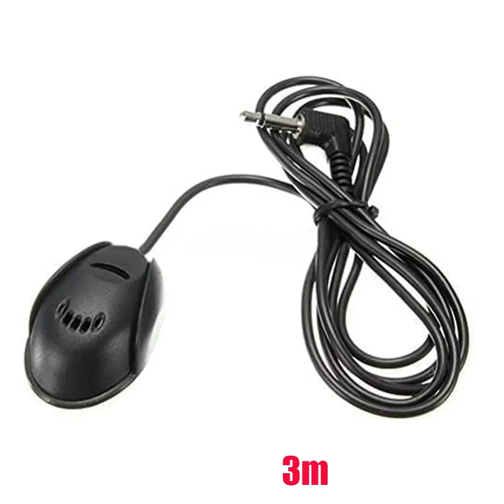 Microphone audio externe pour autoradio de véhicule, compatible unité principale stéréo Bluetooth, GPS et DVD, prise jack 3,5 mm 3