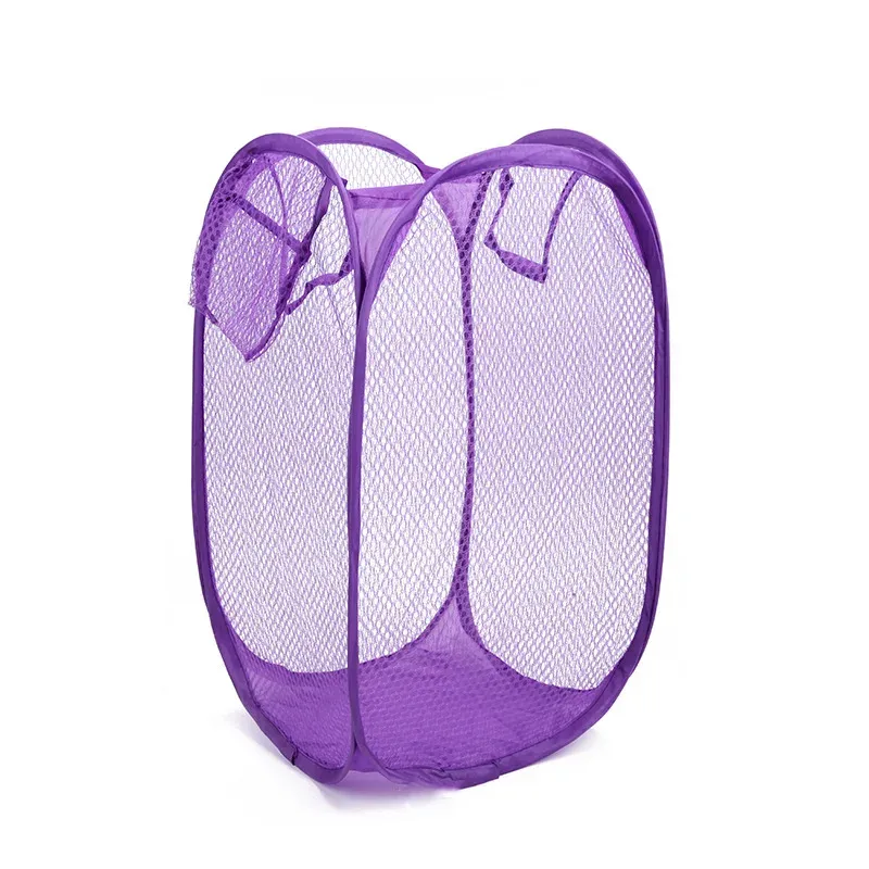 Panier à linge respirant en maille pliable de grande capacité, 40 x 40 x 70 cm 7