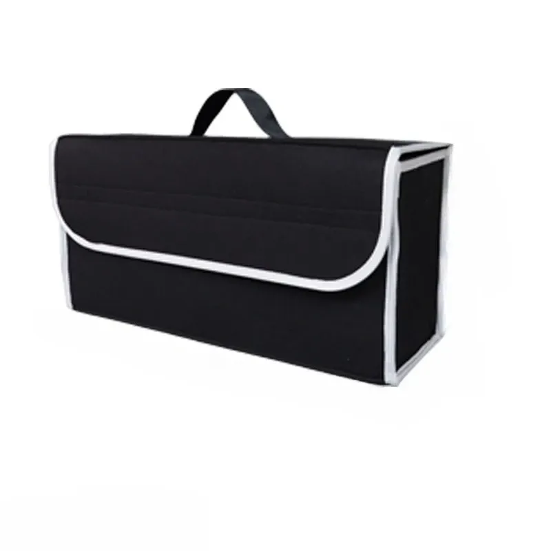 Boîte de rangement pour coffre de voiture, 1 pièce : sac pliable avec compartiments et poignée, pour SUV, berlines et utilitaires, tissu durable 13