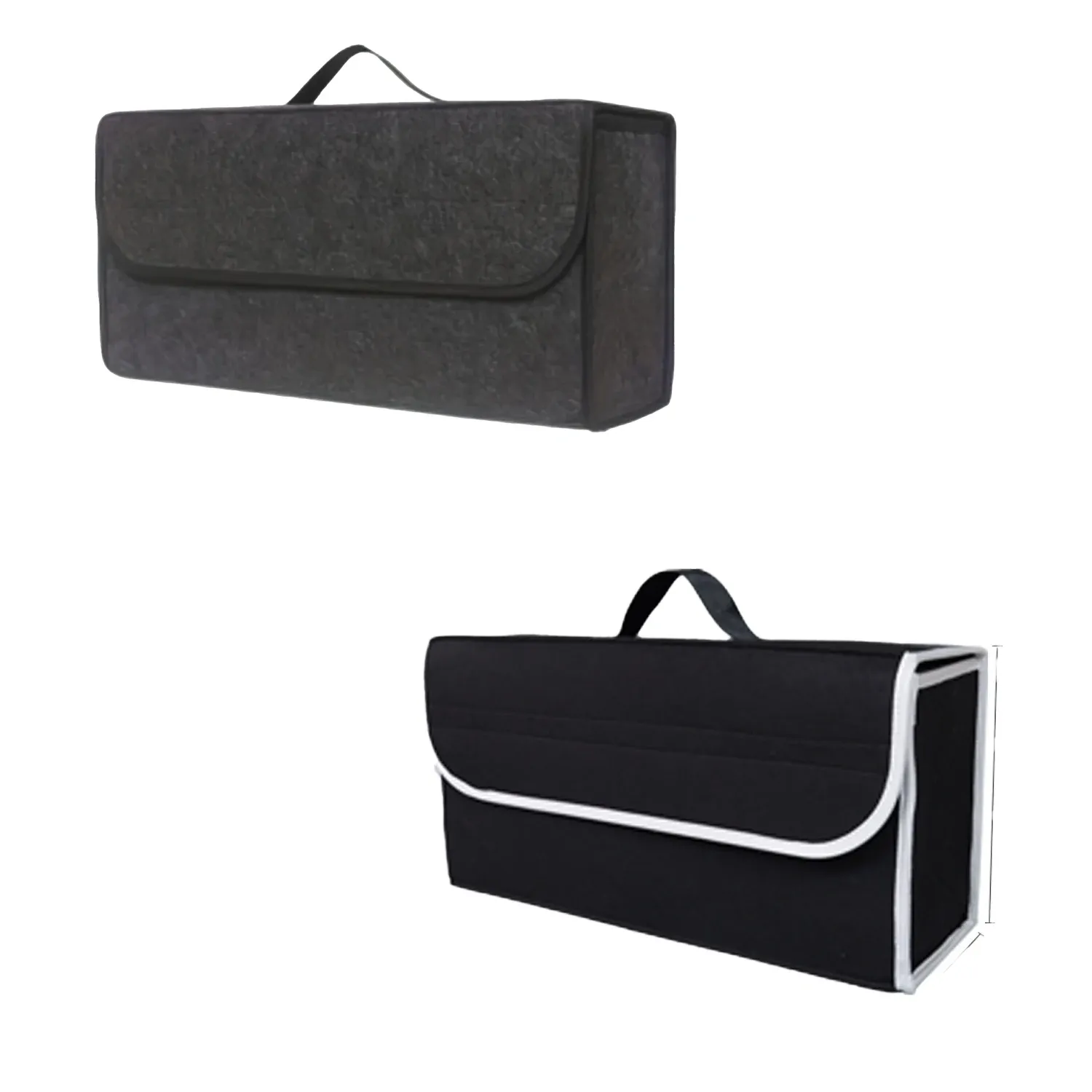 Boîte de rangement pour coffre de voiture, 1 pièce : sac pliable avec compartiments et poignée, pour SUV, berlines et utilitaires, tissu durable 8