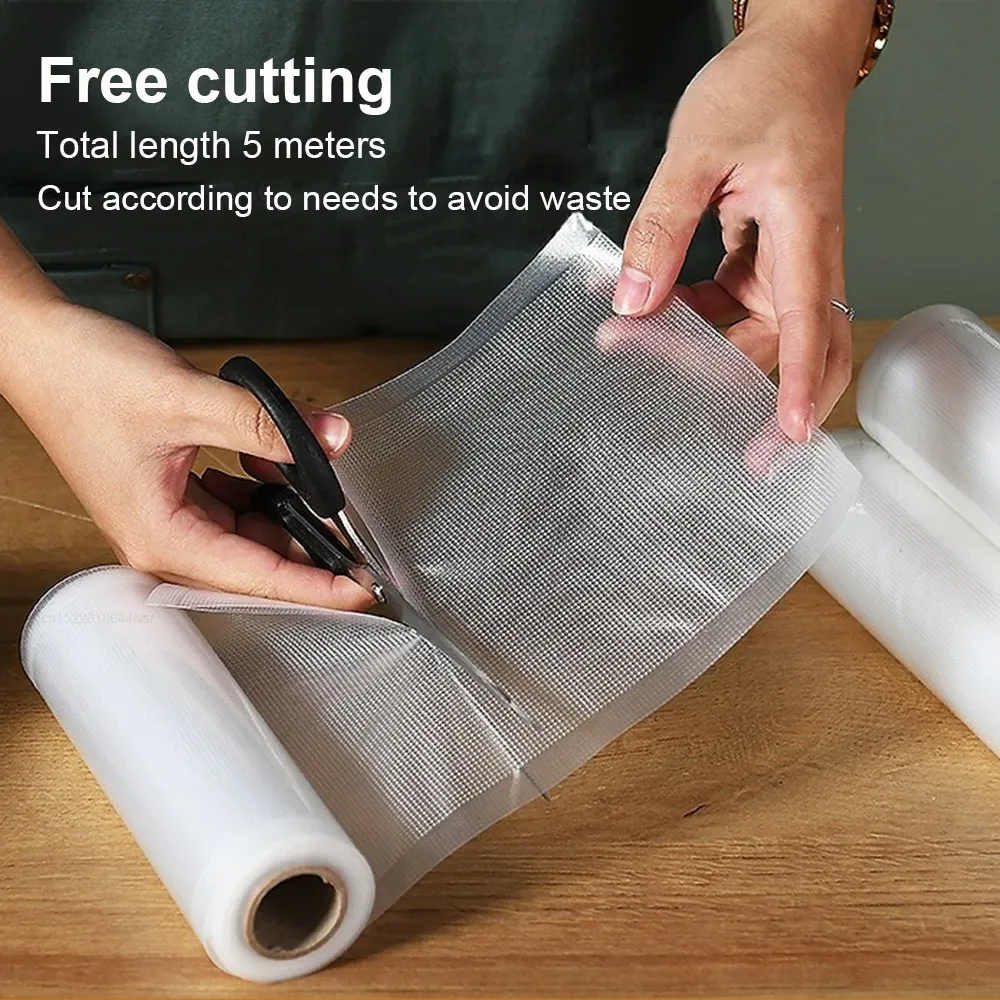 Rouleau de sacs pour machine sous vide, 500 cm, sacs sous vide pour aliments 3
