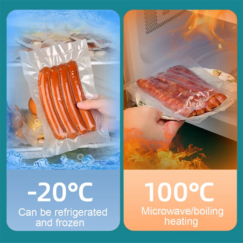 Rouleau de sacs pour machine sous vide, 500 cm, sacs sous vide pour aliments 5
