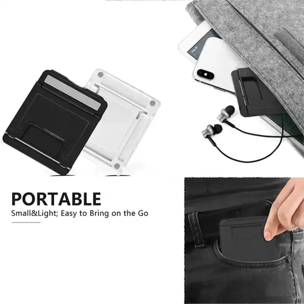 Support de téléphone réglable pour bureau, support universel pliable pour iPad, iPhone, Samsung, Xiaomi et Huawei 6