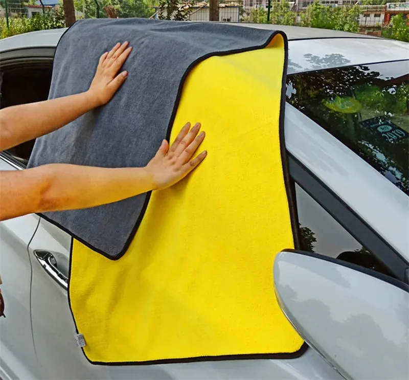 Grande serviette en microfibre pour lavage de voiture
