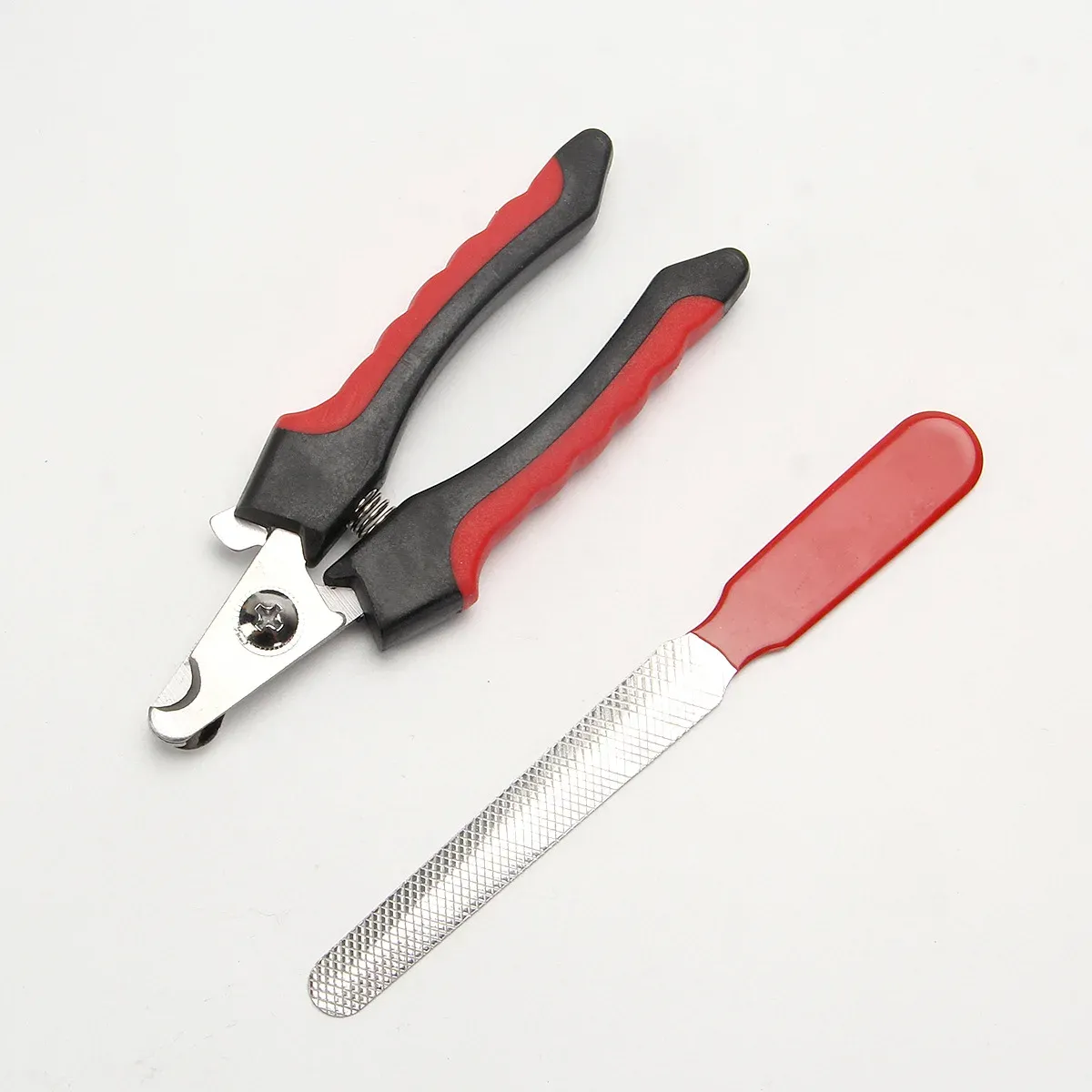Ciseaux coupe-ongles ergonomiques en acier inoxydable pour animaux de compagnie, chiens et chats 6