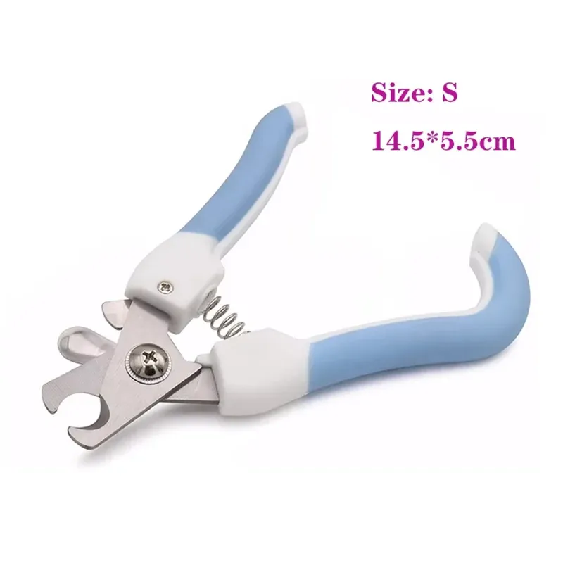 Ciseaux coupe-ongles ergonomiques en acier inoxydable pour animaux de compagnie, chiens et chats 8