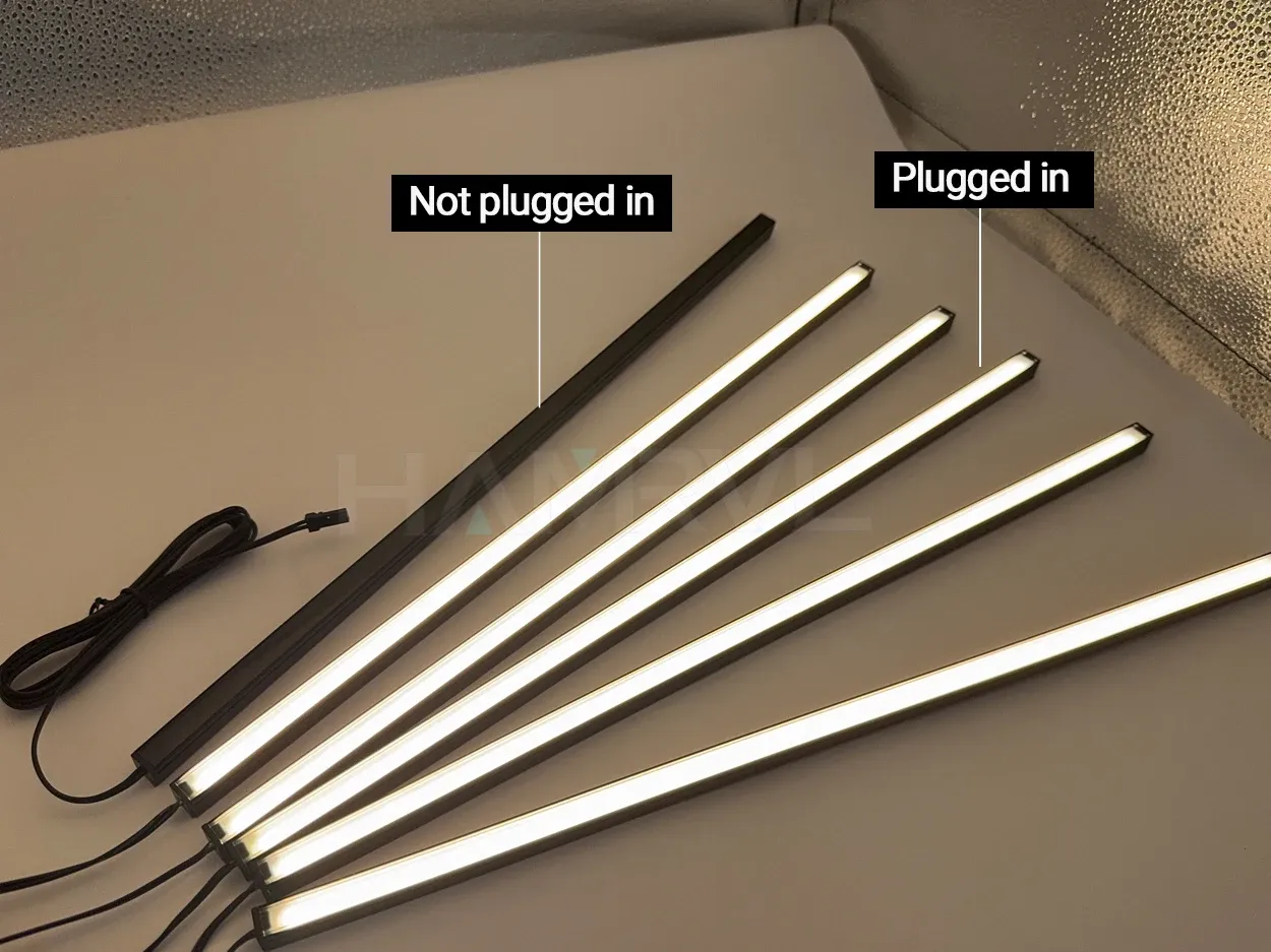 Panneau mural LED en bois, pièce de vie