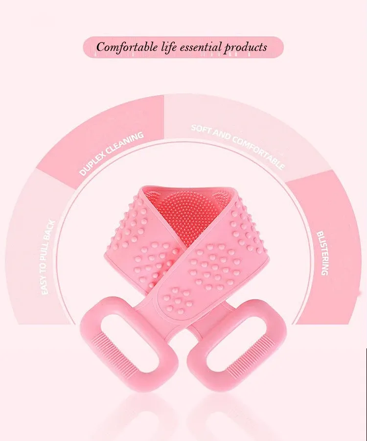 Brosse de massage corporel en silicone, finition soignée