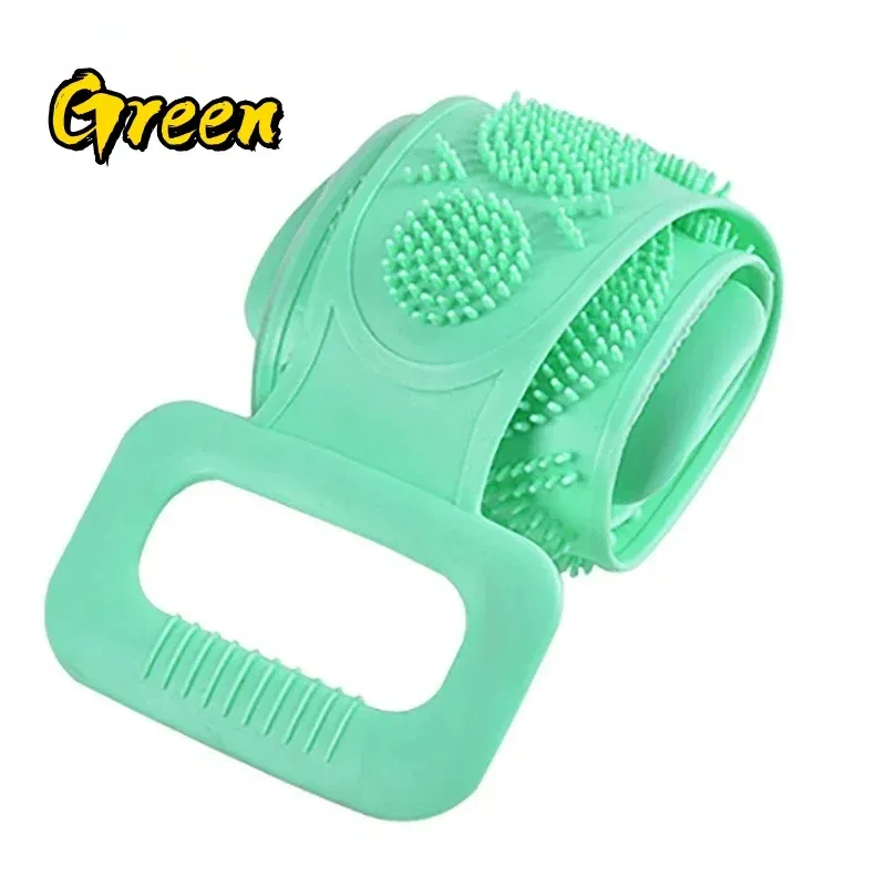 Éponge exfoliante en silicone pour le corps, gommage du dos, outil de bain et de douche écologique et antidérapant 8