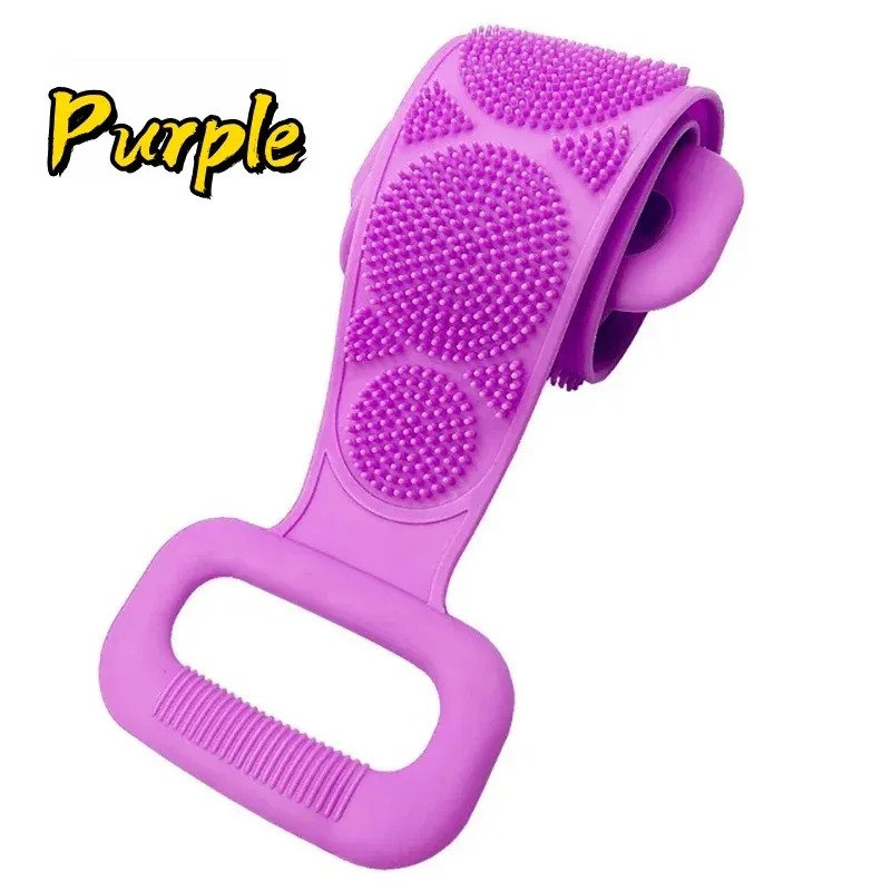 Éponge exfoliante en silicone pour le corps, gommage du dos, outil de bain et de douche écologique et antidérapant 9
