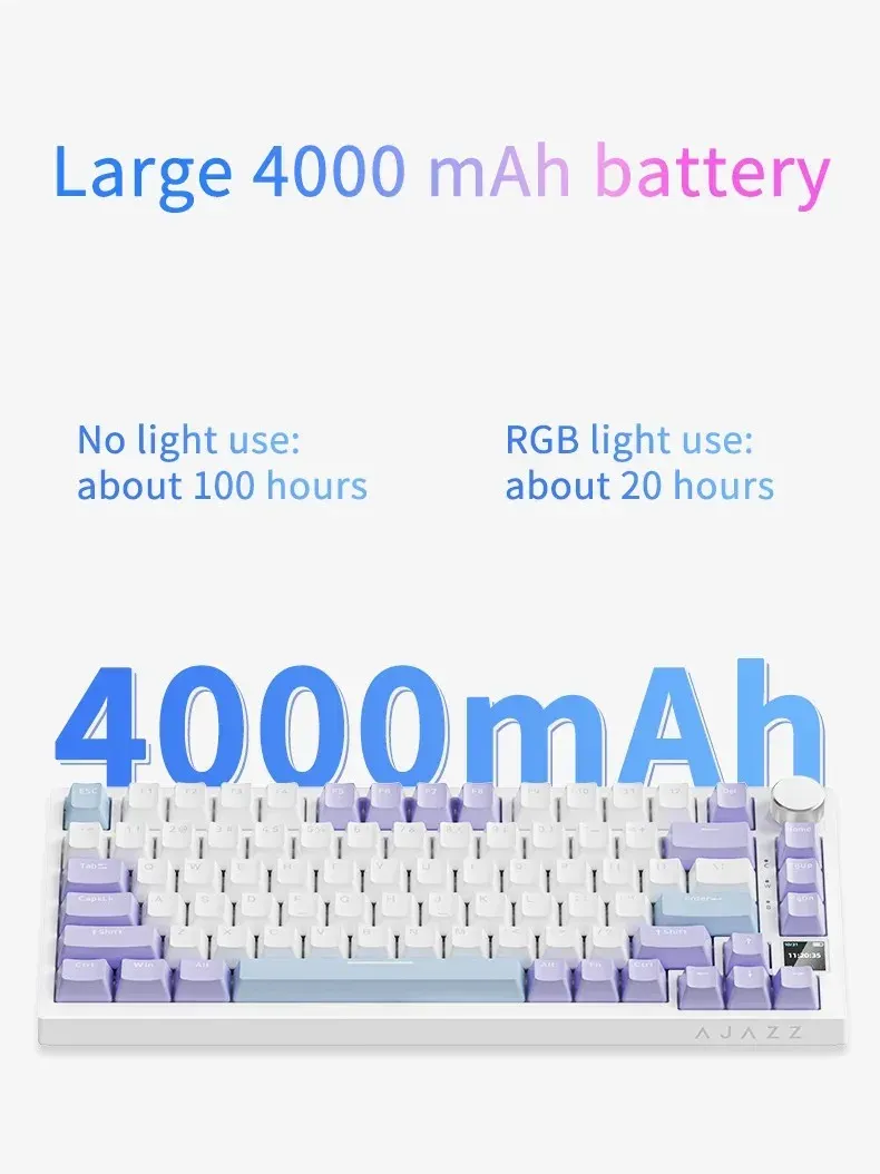Clavier AJAZZ AK820 sous différents éclairages