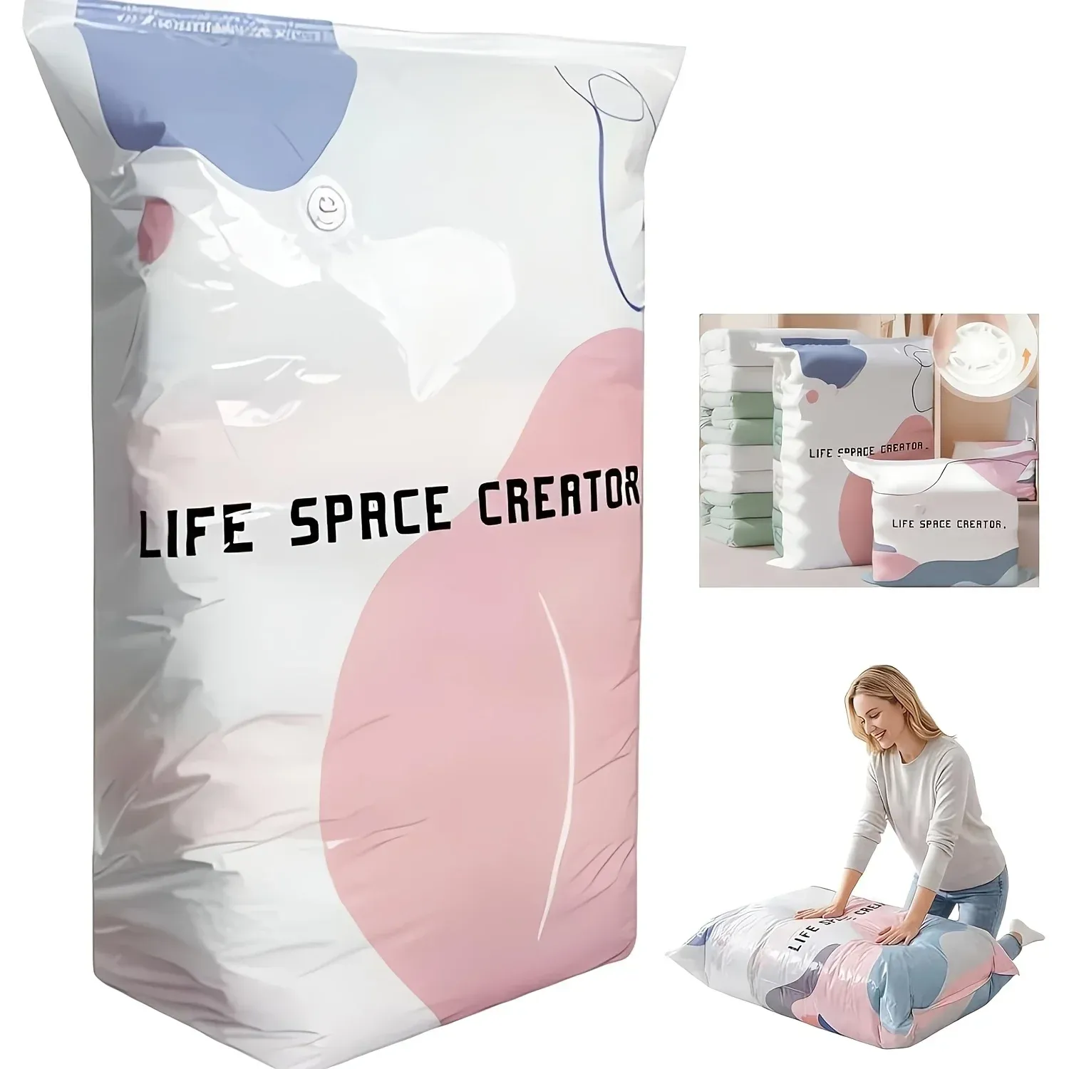 Sacs de compression rangés dans une armoire