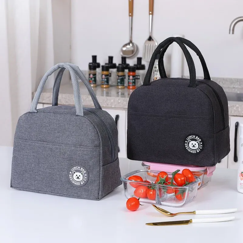 Sac isotherme en aluminium pour repas, sac à bento pour étudiant - Image 1