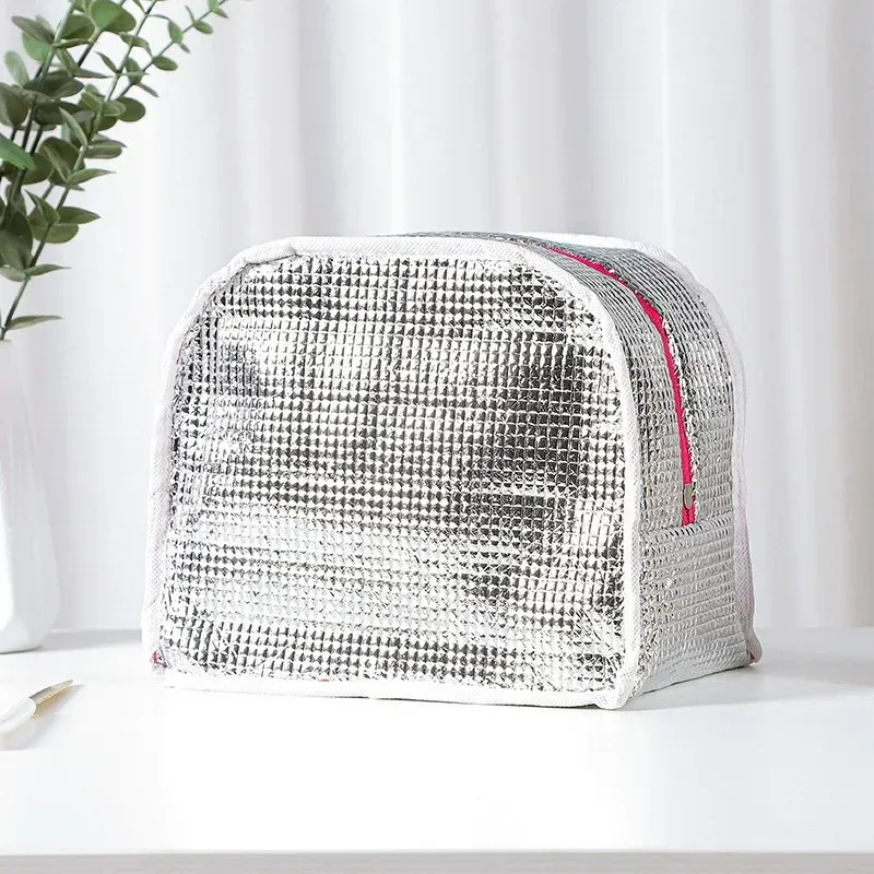Sac isotherme en aluminium pour repas, sac à bento pour étudiant 4
