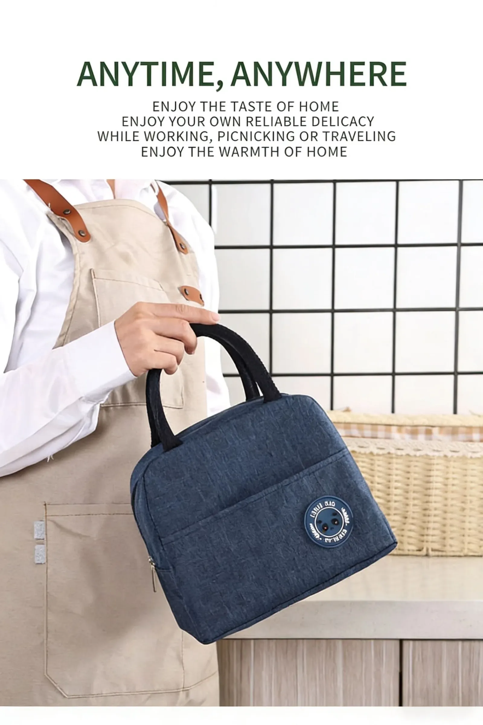 Sac isotherme pour repas au design épuré